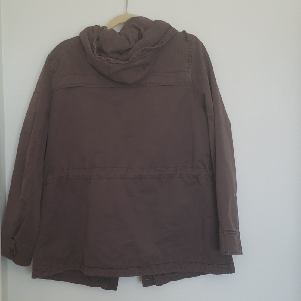 EUC GH BASS hooded utility jacket, faded drawstring coat - Picture 4 of 4